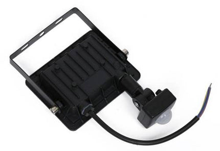 Bouwlamp met Sensor 20W IP65 Breedstraler Buitenlamp - 6000K