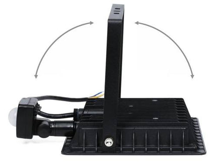 Bouwlamp met Sensor 30W IP65 Breedstraler Buitenlamp - 6000K