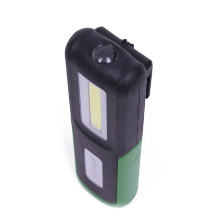 Wiederaufladbare Handlampe mit Magnet mit Haken COB 2-in-1