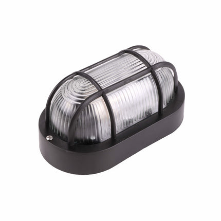 Buitenlamp Bulley Wandlamp Tuinverlichting Ovaal Zwart E27