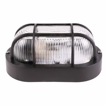 Buitenlamp Bulley Wandlamp Tuinverlichting Ovaal Zwart E27