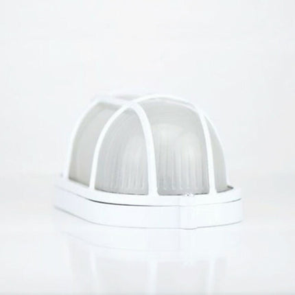 Außenleuchte Bulley Wandleuchte Gartenbeleuchtung Oval Weiß E27