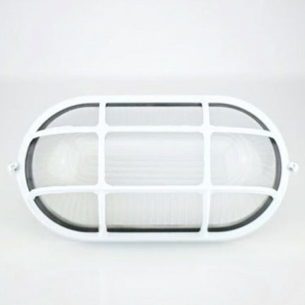 Außenleuchte Bulley Wandleuchte Gartenbeleuchtung Oval Weiß E27