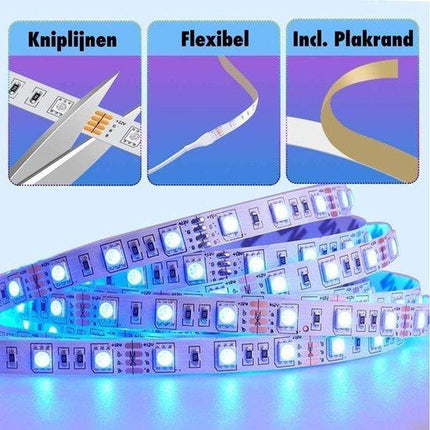 LED Strip RGBWW 15 meters IP65 incl. App &amp; RF remote control