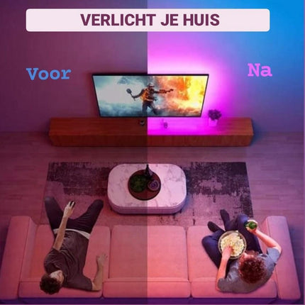 LED Strip RGBWW 15 meters IP65 incl. App &amp; RF remote control