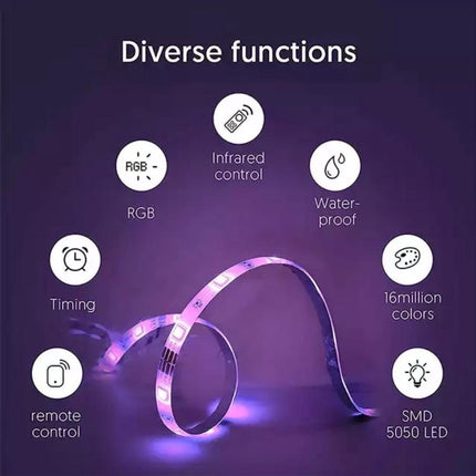 LED Strip RGBWW 15 meters IP65 incl. App &amp; RF remote control