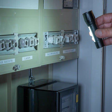 Rechargeable 1W COB Aluminum Pocket Flashlight with Side Light