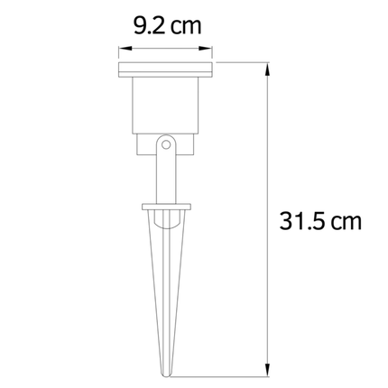 LED Spike Spot Bodenstrahler IP65 Wasserdicht Inkl Beleuchtung Gartenstrahler 4 Stück